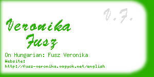 veronika fusz business card